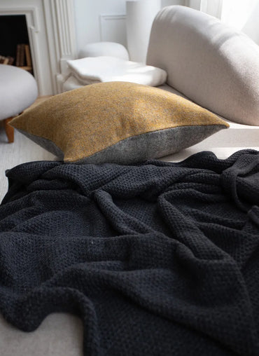 Arezzo Throw Charcoal - Sale
