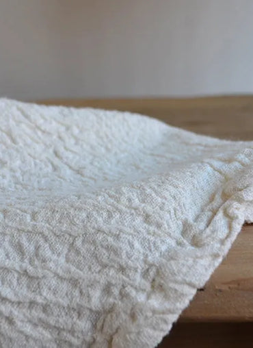 Sandbanks Linen Throw Cream - Sale