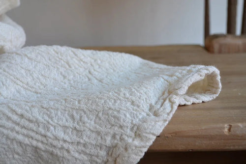 Sandbanks Linen Throw Cream - Sale