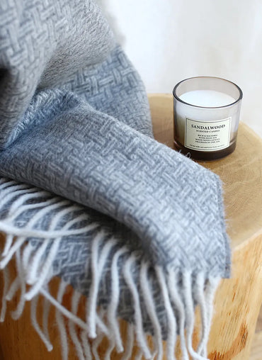 Oxford Throw Charcoal - Sale