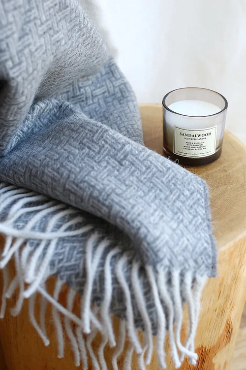 Oxford Throw Charcoal - Sale